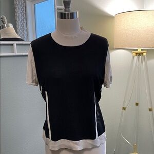 St. John Monochrome Knit Top